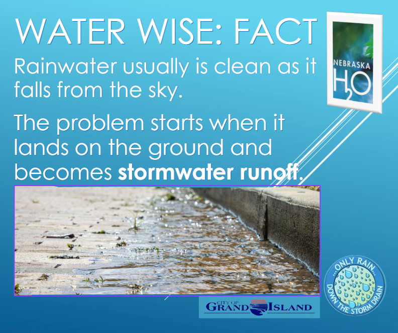 Rainwater is usually clean as it falls from the sky. The problem starts when it lands on the ground and becomes stormwater runoff.