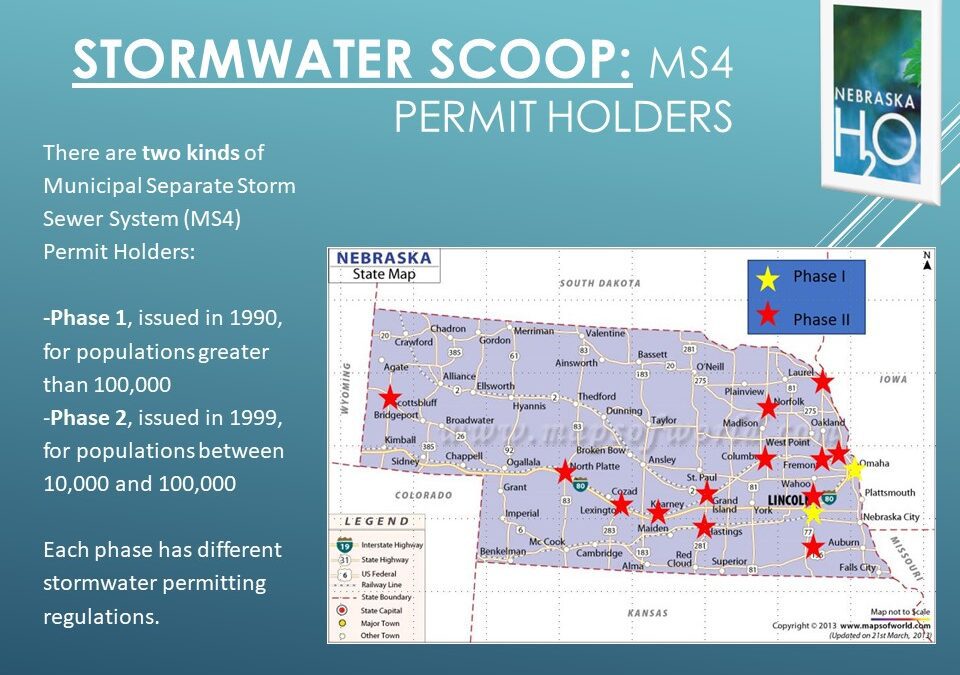 Municipal Separate Storm Sewer System (MS4) Types in Nebraska