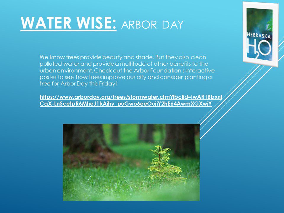 Arbor Day April 28 Nebraska H20